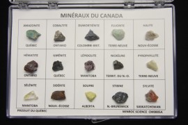 Coffret de 15 minéraux du Canada
